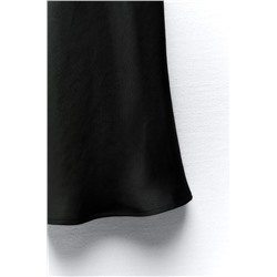 SATIN MIDI SKIRT