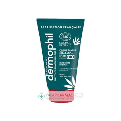 Dermophil Crème Mains Réparation Forte BIO 75ml