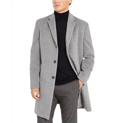 Tommy Hilfiger Addison Wool-Blend Trim Fit Overcoat
