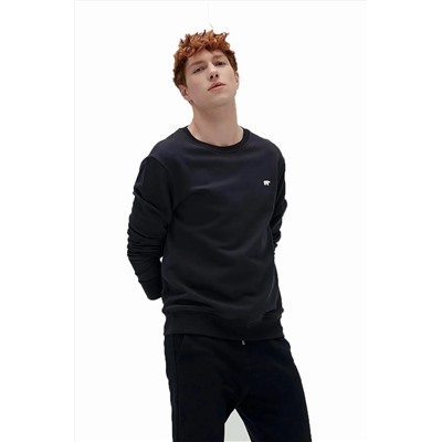 Bad Bear, Presage 0 Yaka Erkek Sweat - Siyah