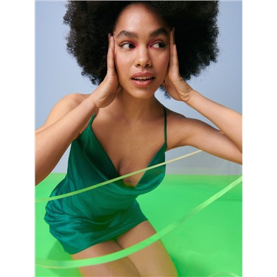 Minikleid in Lingerie-Optik
