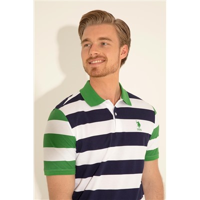 Erkek Regular Fit Polo Yaka Lacivert Tişört