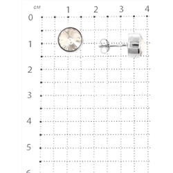 Подвеска из серебра с кристаллом Swarovski Silver Shade родированная 925 пробы CP-6906-2-SER