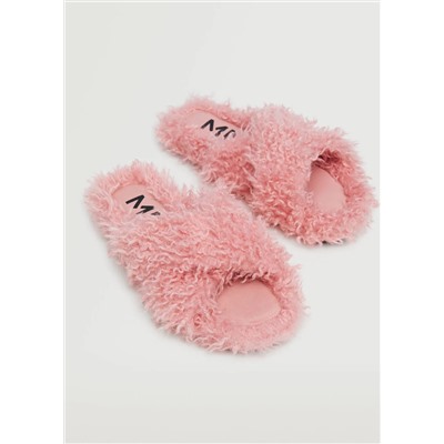Sandalia pelo cruzada -  Mujer | MANGO OUTLET Melilla