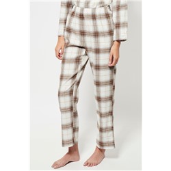Pantalón de pijama cintura alta - Blanco