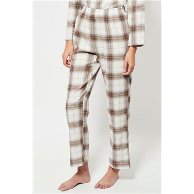 Pantalón de pijama cintura alta - Blanco
