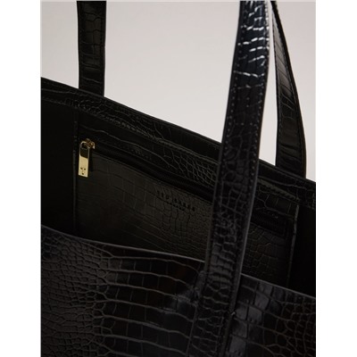 ALLICON Mock Croc Icon Tote Bag