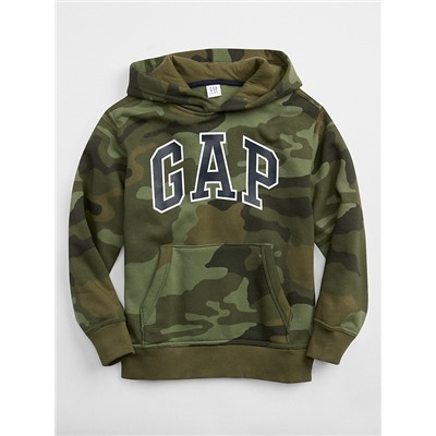 Kids Camo Gap Logo Pullover Hoodie