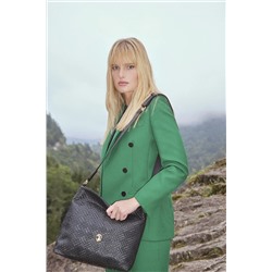 U.S. Polo Assn. Sıyah.orgu Kadın Omuz Çantası Us8358 US8358