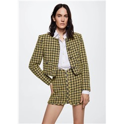 Falda tweed cremallera -  Mujer | MANGO OUTLET Melilla
