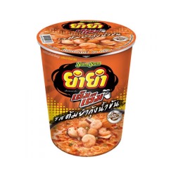 Лапша со вкусом сливочно-креветочного супа Том Ям от Yum Yum в стаканчике 60 гр / Yum Yum Noodles Cup Creamy Tom Yum Shrimp Flavor 60 g