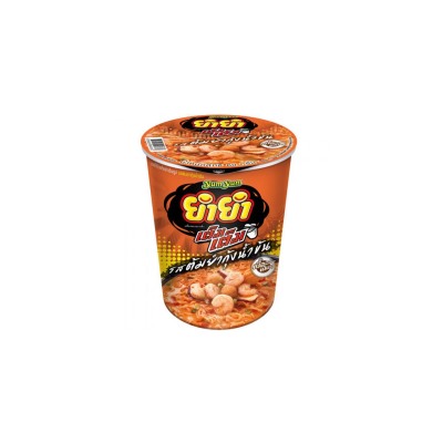 Лапша со вкусом сливочно-креветочного супа Том Ям от Yum Yum в стаканчике 60 гр / Yum Yum Noodles Cup Creamy Tom Yum Shrimp Flavor 60 g