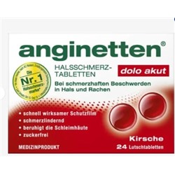 dolo akut Halstabletten Kirsche zuckerfrei, 24 St