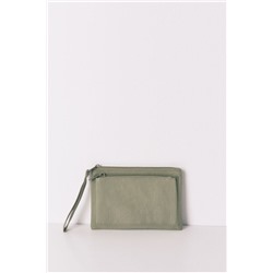 Monedero mini nylon verde
