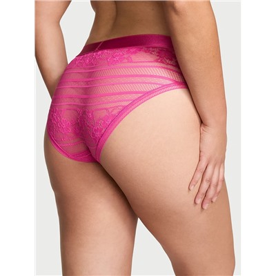 Cotton Logo Lace Hiphugger Panty