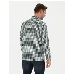Haki Regular Fit Uzun Kollu Gömlek