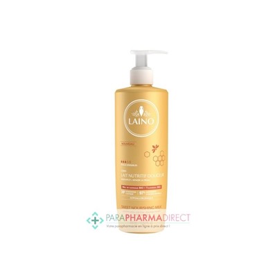 Laino Lait Nutritif Douceur Corps Miel de Garrigue BIO & Tournesol BIO Peaux sensibles 400ml