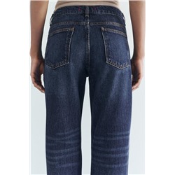 ZW COLLECTION STRAIGHT-LEG MID-RISE JEANS