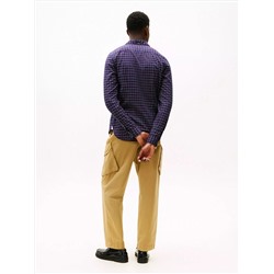Slim Fit Check Stretch Oxford Shirt