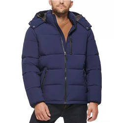 CLUB ROOM Men's Stretch Hooded Puffer Jacket, Created for Macy's