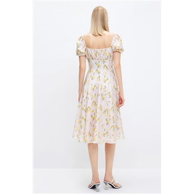 Vestido recto Rosa pastel