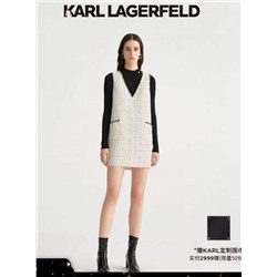 Твидовое платье - жилет Kar*l Lagerfel*d  Цвет на фото Материал: полиэстер