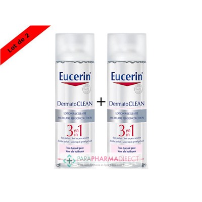Eucerin DermatoClean Lotion Micellaire 3 en 1 2x400mlLot  × 2