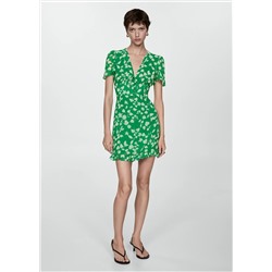 Vestido estampado corto