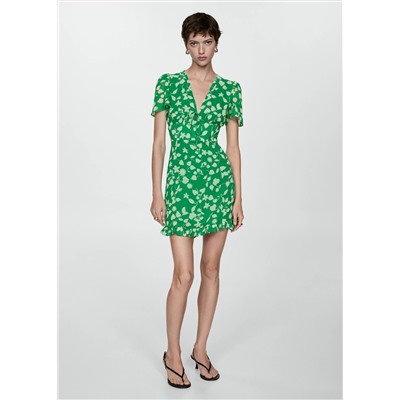 Vestido estampado corto