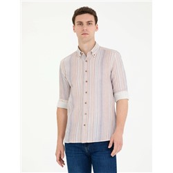 Lacivert Regular Fit Uzun Kollu Gömlek
