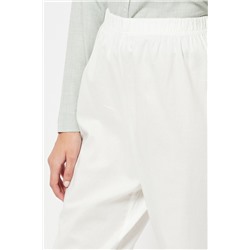 Pantalón de pijama cintura alta - Blanco