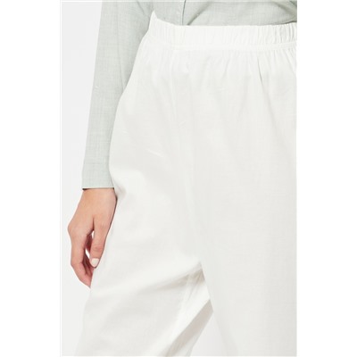 Pantalón de pijama cintura alta - Blanco