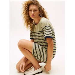 Stripe Pocket T-Shirt Dress