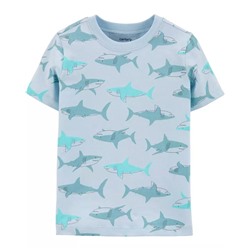 Carter's | Toddler Shark Jersey Tee