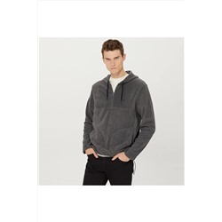 Nautica Erkek Gri Standart Fıt Uzun Kollu Polar KE37661T