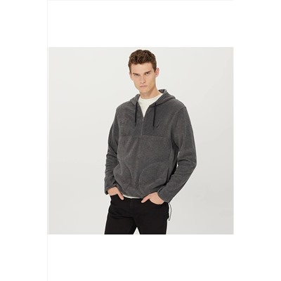 Nautica Erkek Gri Standart Fıt Uzun Kollu Polar KE37661T