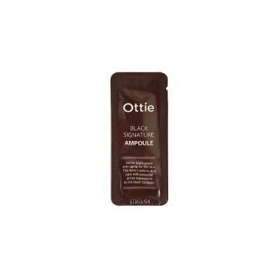 [Sample] Black Signature Ampoule (10ea), ПРОБНИК Премиальная сыворотка с муцином черной улитки