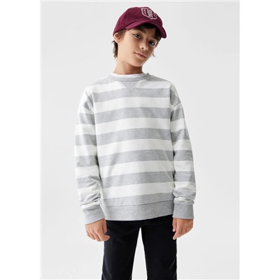 Sudadera algodón rayas -  Niño | MANGO OUTLET España