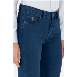Kadın Koyu Mavi Jean Pantolon