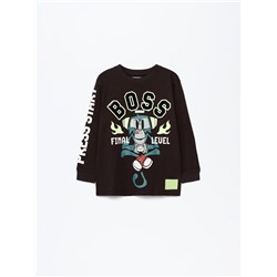 Rubberised print T-shirt