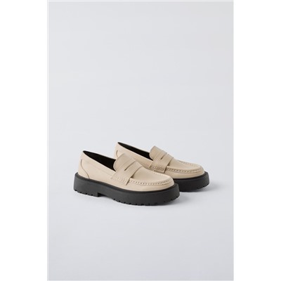 TRACK SOLE LOAFERS