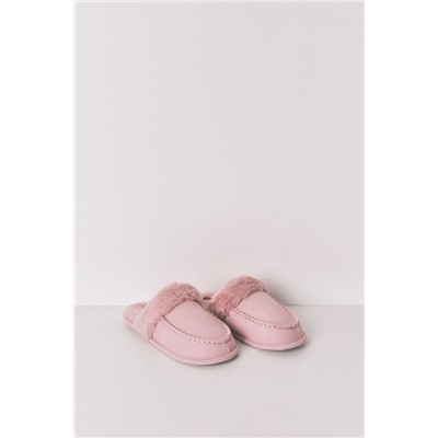 Zapatillas casa pelo sintético rosa