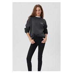 Mavi Logo Baskılı Gri Sweatshirt 1611656-82185