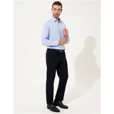 Gri Slim Fit Oxford Gömlek