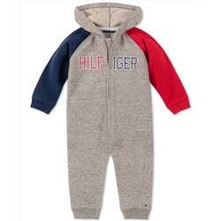 Tommy Hilfiger Baby Boys Hooded Coverall