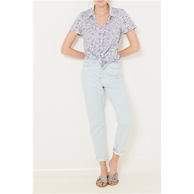 Camisa Blanco y azul