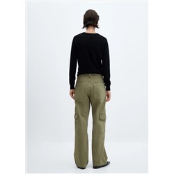 Jeans wideleg cargo