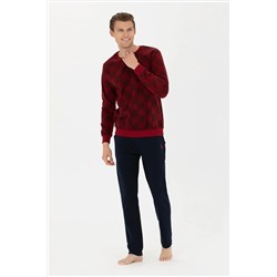 Erkek Bordo Pijama Takımı