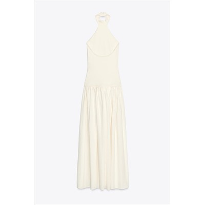 HALTERNECK DRESS WITH MATCHING DETAIL