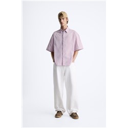 CAMISA RAYAS ESTAMPADO CONTRASTE
